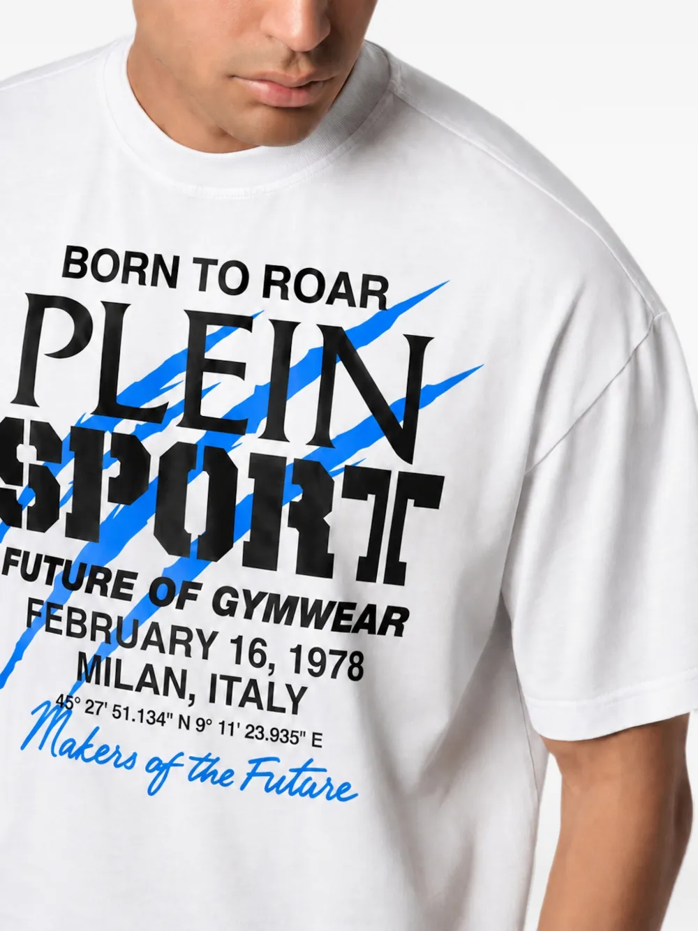 Plein Sport T-shirt met logoprint Wit