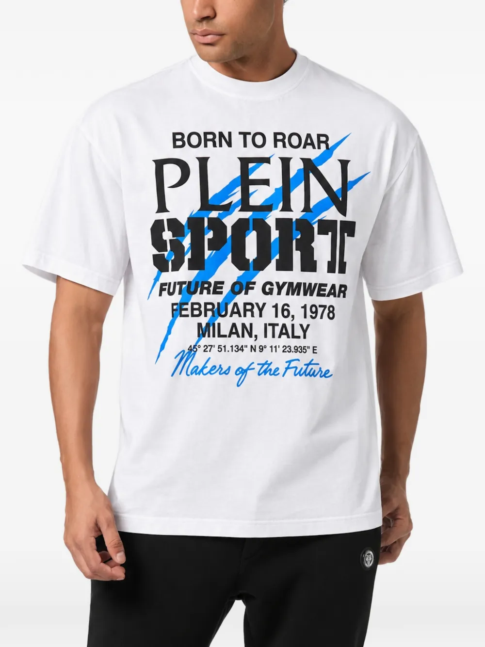Plein Sport T-shirt met logoprint Wit