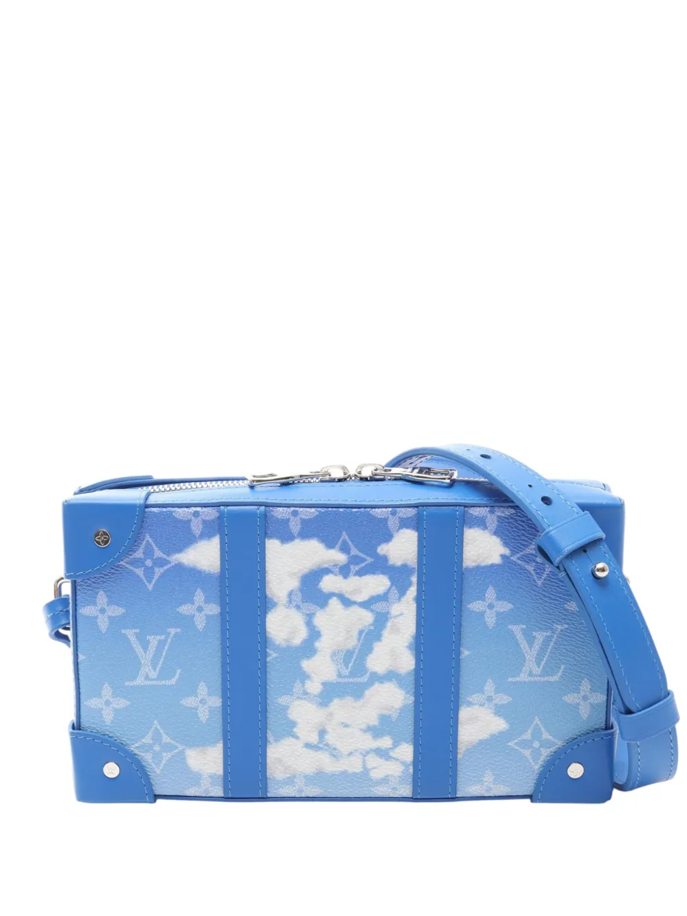 Louis Vuitton Pre-Owned 2020 Monogram Clouds Soft Trunk Wallet crossbody bag - Blu