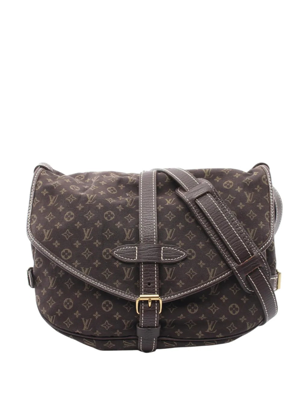 Louis Vuitton Pre-Owned 2007 Monogram Mini Lin Saumur 30 crossbody bag - Marrone