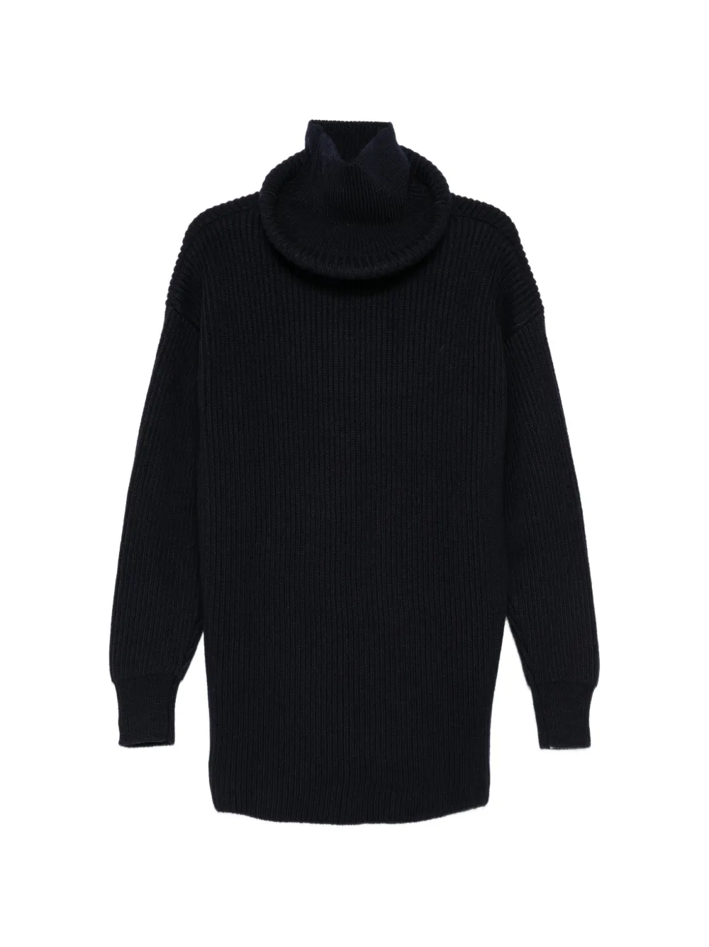 Balenciaga oversize-ring ribbed sweater - Blau