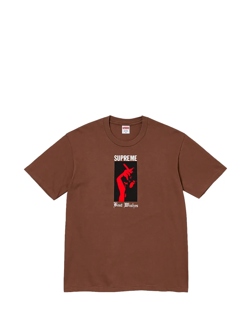 Supreme Wish T-shirt met grafische print Bruin