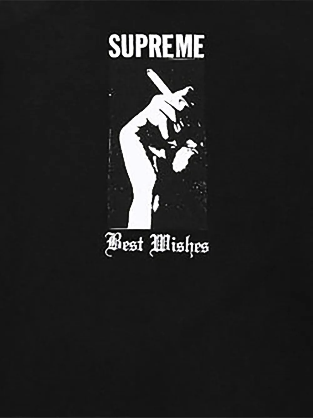 Supreme Wish T-shirt met grafische print Zwart