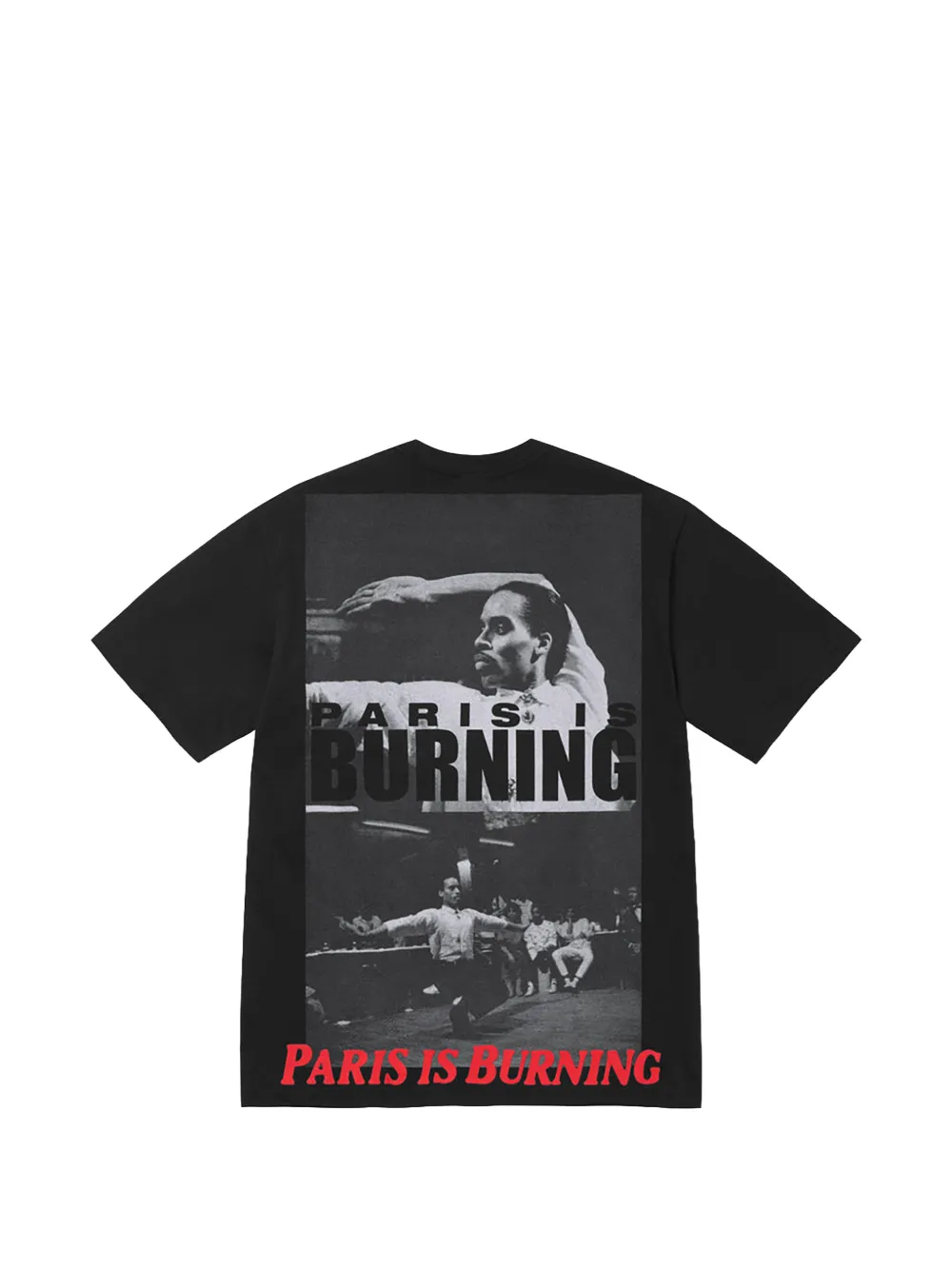 Supreme Paris Is Burning T-shirt met grafische print Zwart