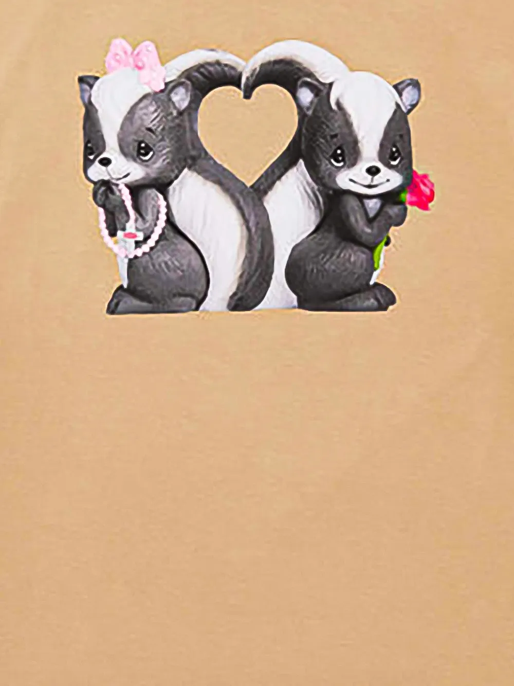 Supreme Skunk T-shirt met grafische print Beige