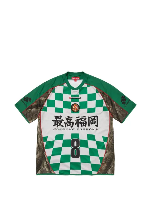 Supreme x Realtree Hardwoods Camo checkerboard-print panelled T-shirt