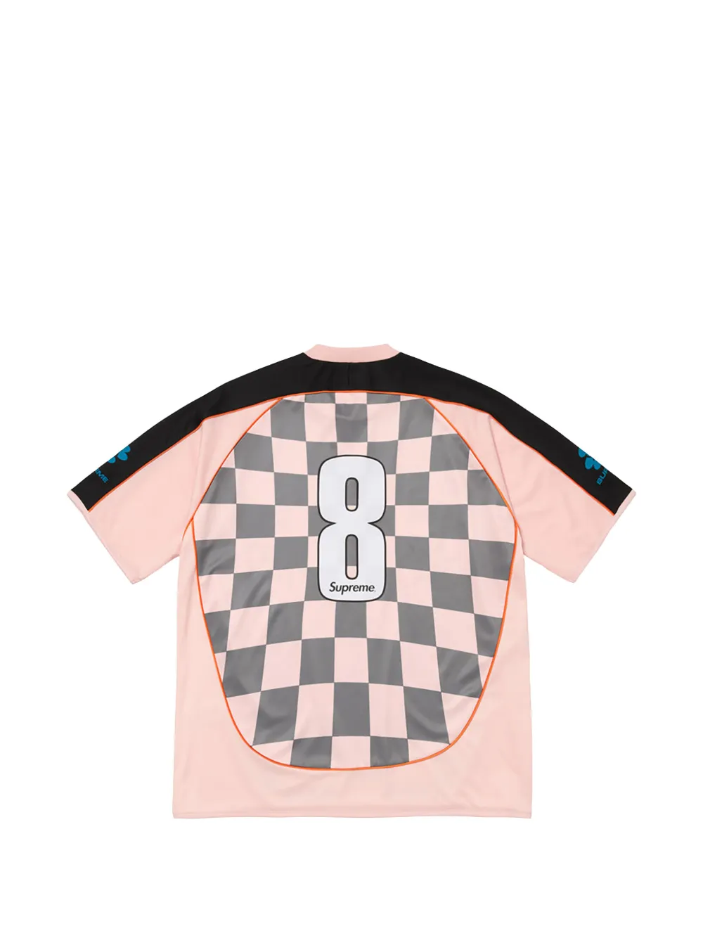 Supreme Checkerboard Soccer T-shirt met logopatch Roze