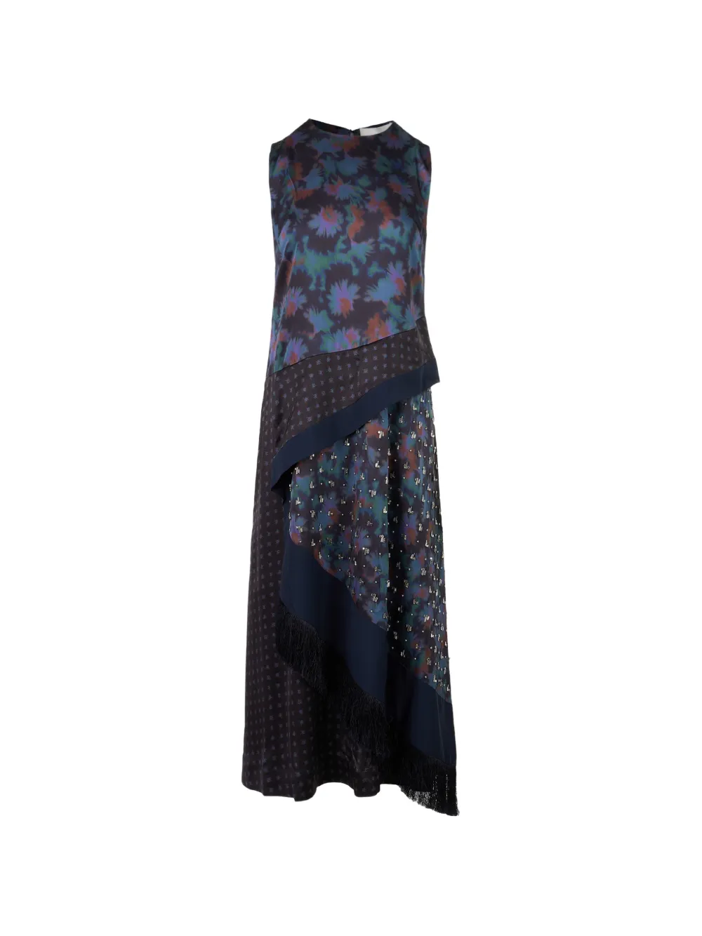 3.1 Phillip Lim Desert Flower fringed maxi dress Blauw