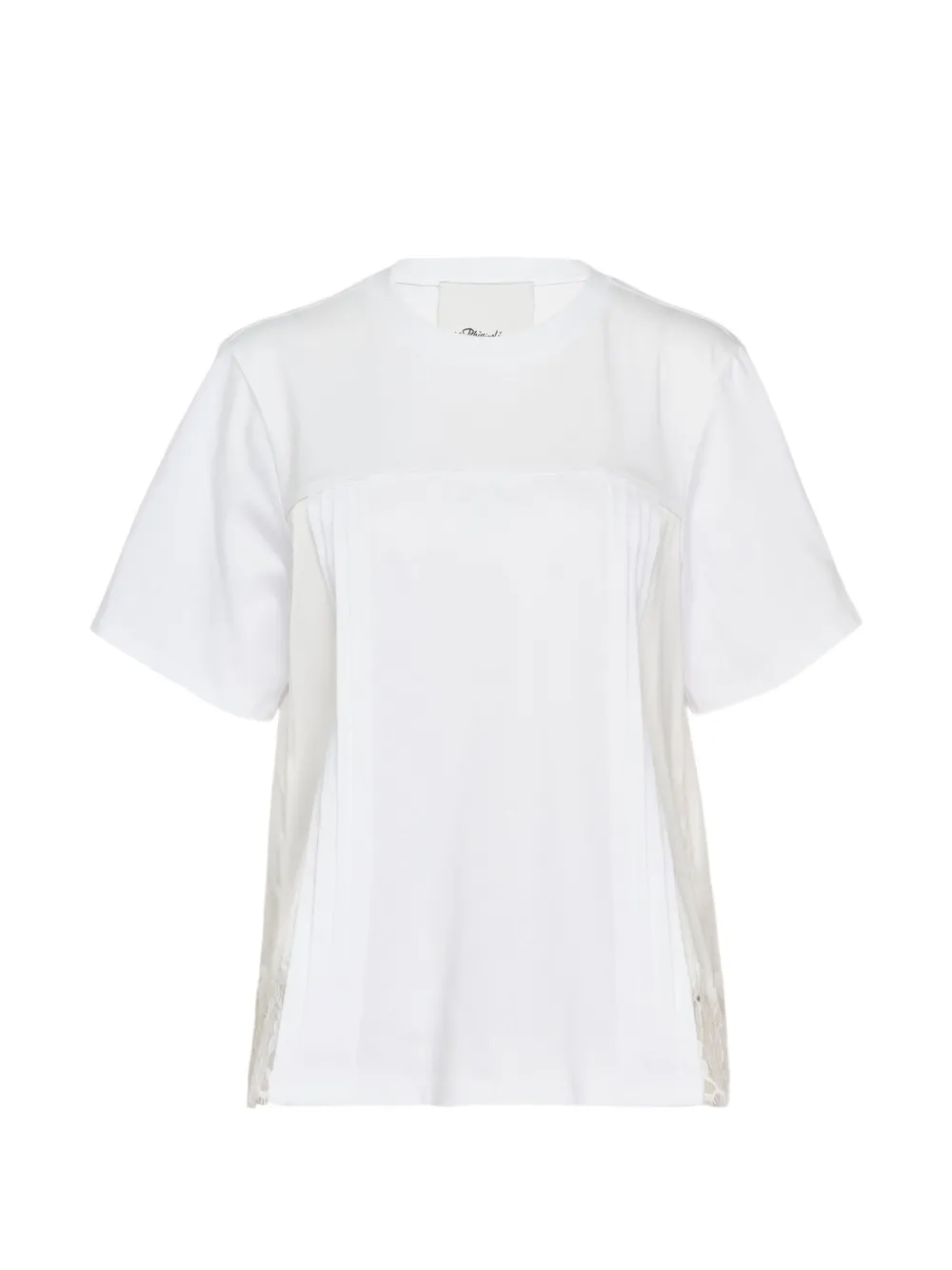 3.1 Phillip Lim lace-trim T-shirt - Weiß