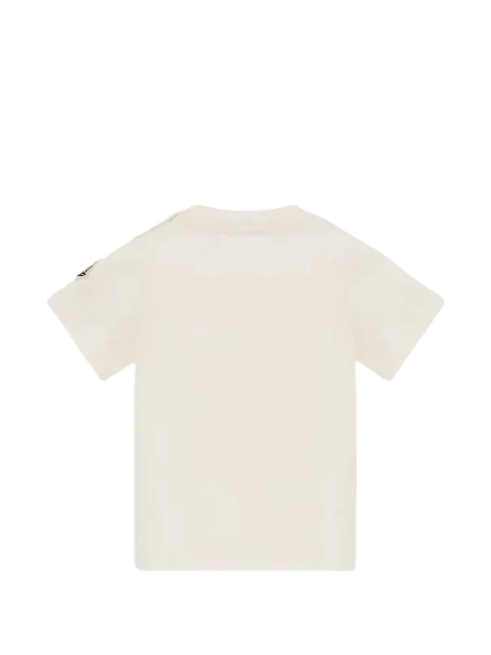 Moncler Enfant MonDuck T-shirt met schouderknoop en print Wit