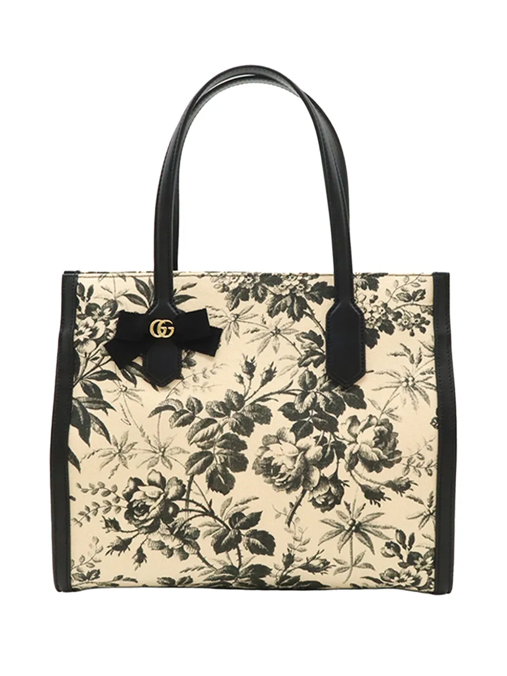 Gucci Pre-Owned 2016-2026 Canvas GG Ribbon Herbarium tote bag - Bianco