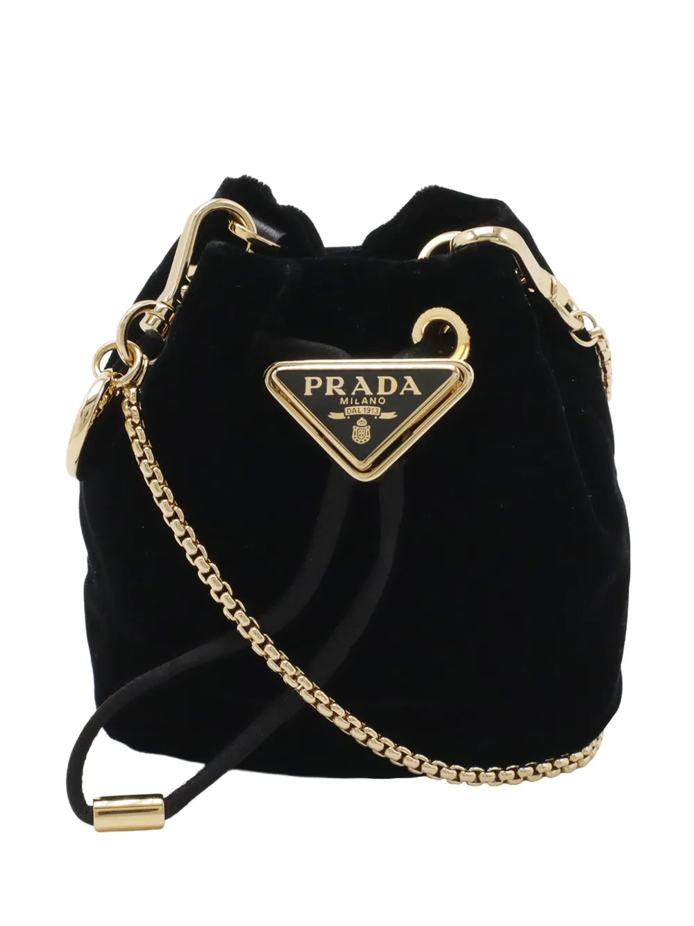 Prada Pre-Owned 2000-2013 Mini Velluto Drawstring Pouch crossbody bag - Nero