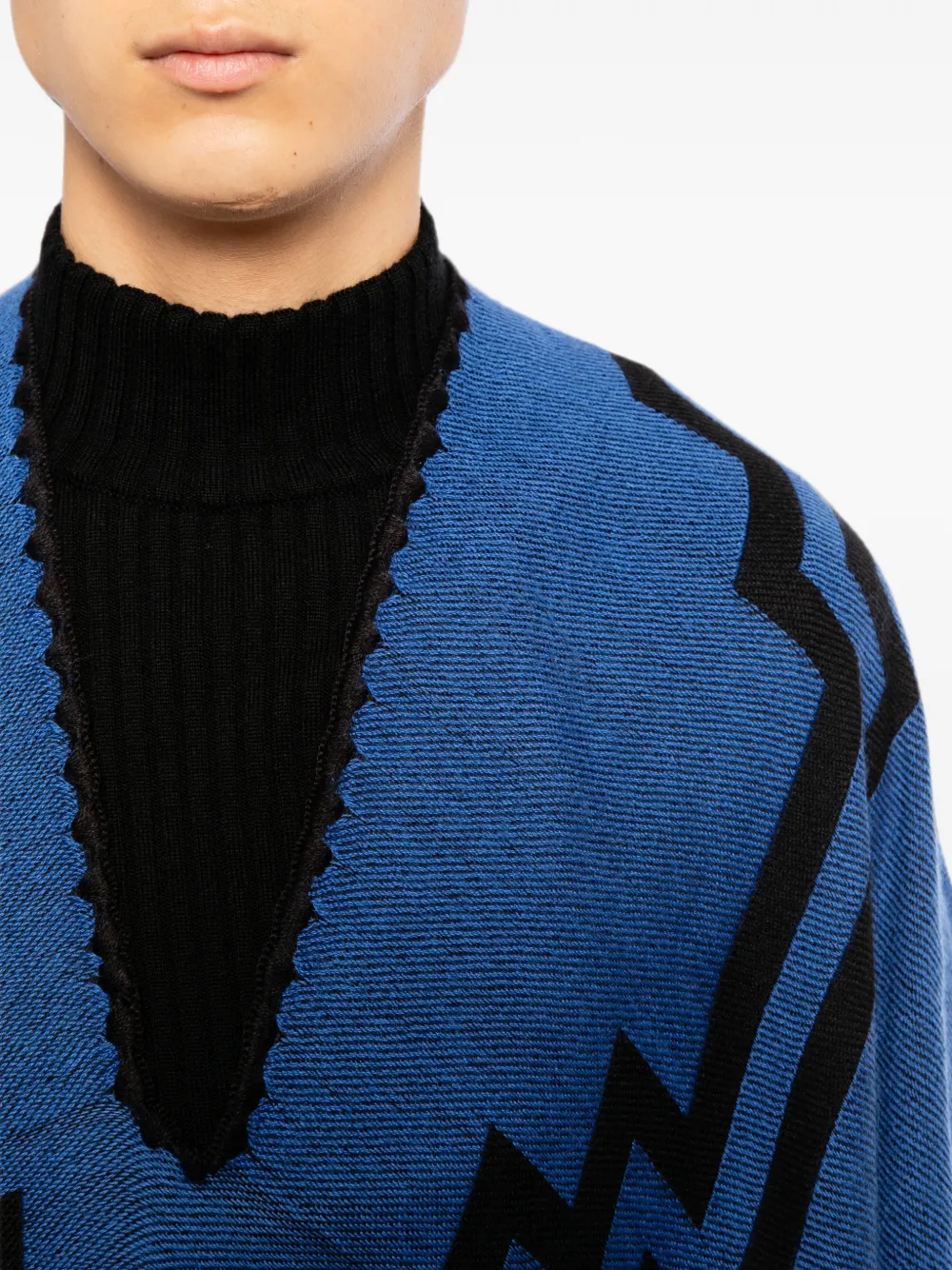 COUNTY OF MILAN Cape met franje Blauw
