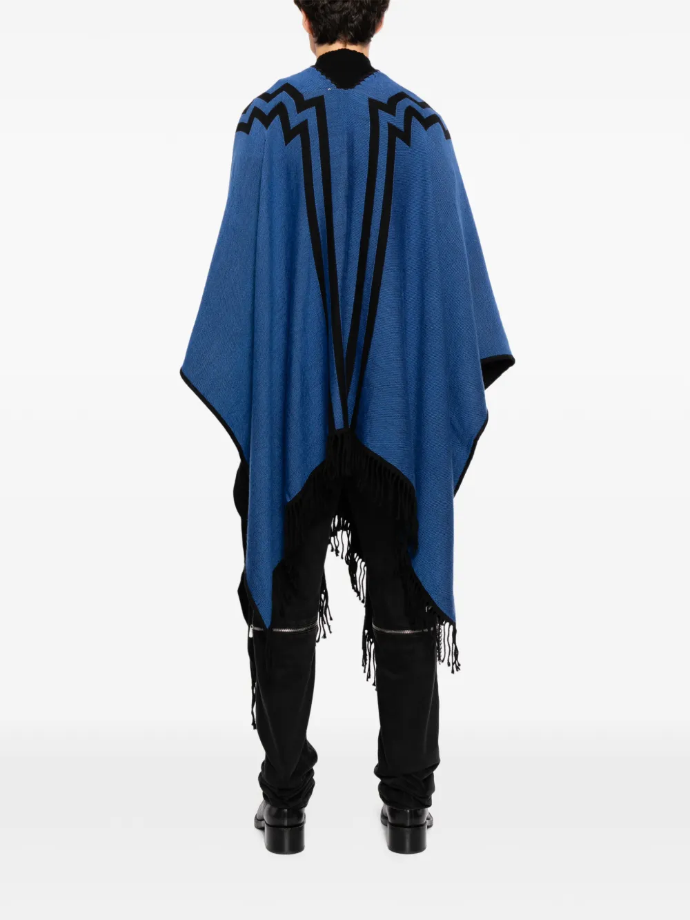COUNTY OF MILAN Cape met franje Blauw