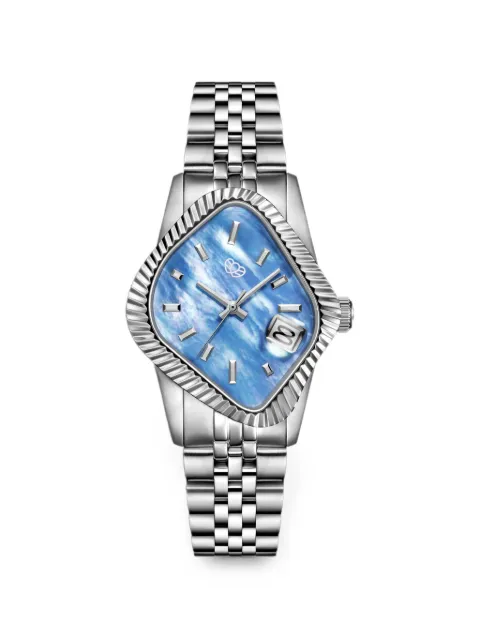 LAARVEE reloj de 40mm con bisel acanalado