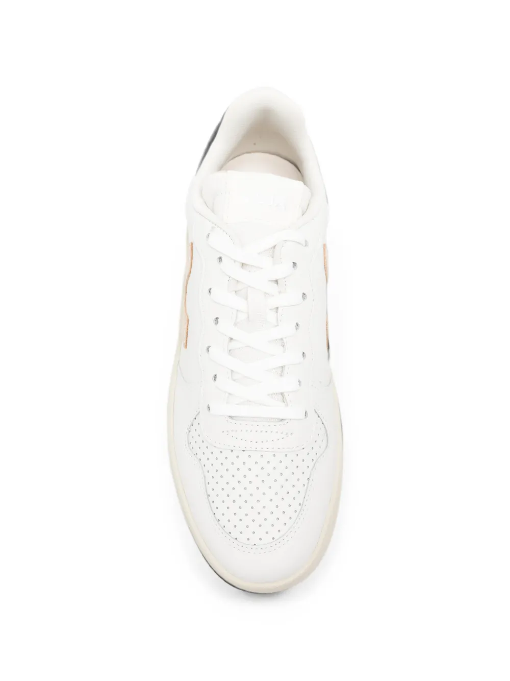 VEJA V-10 leather white platine sneakers Wit