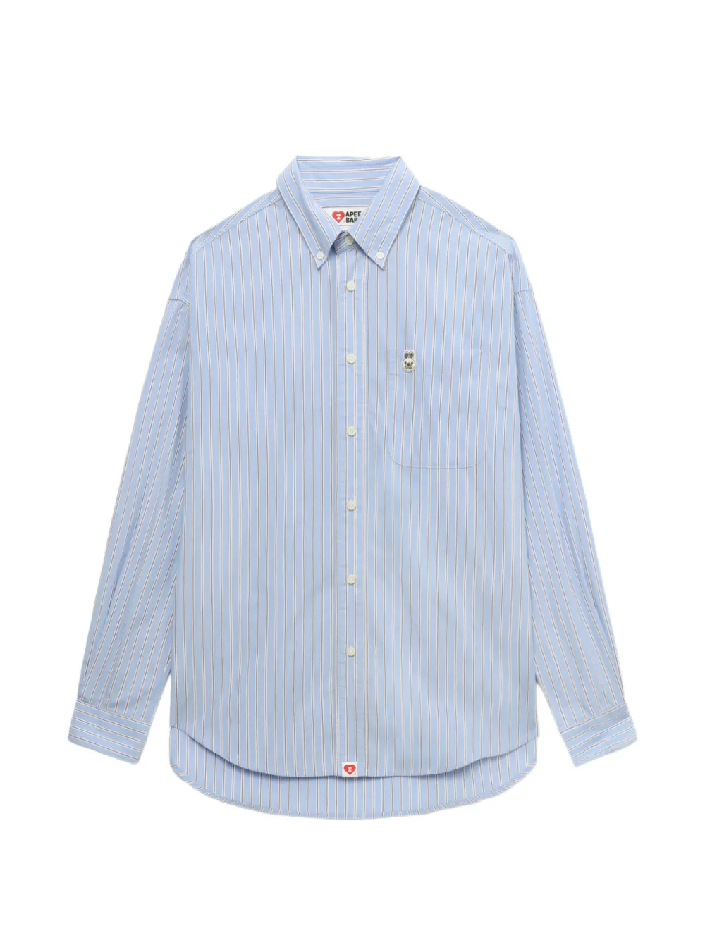 APEE™ by *A BATHING APE® Baby Doppy-patch striped shirt · One Size
