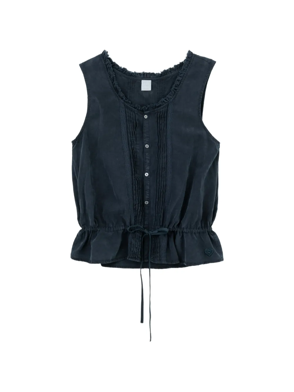 APEE™ by *A BATHING APE® pin-tuck drawstring top