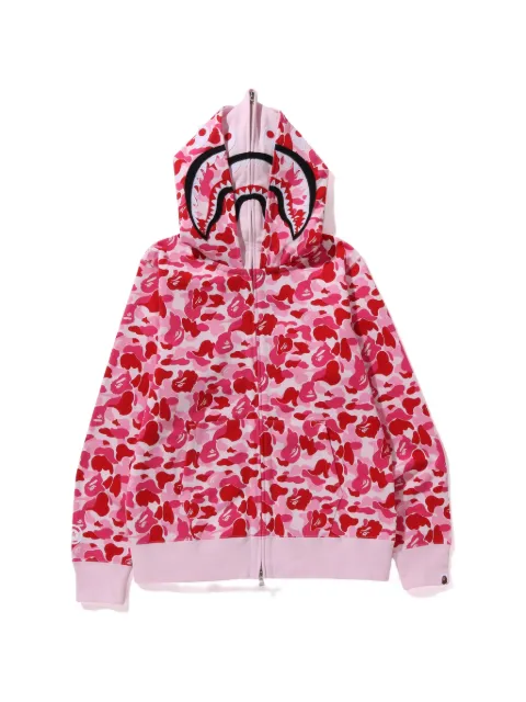 A BATHING APE® full-zip camouflage-print hoodie