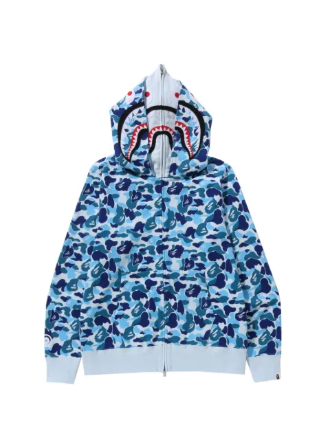 A BATHING APE® full-zip camouflage-print hoodie