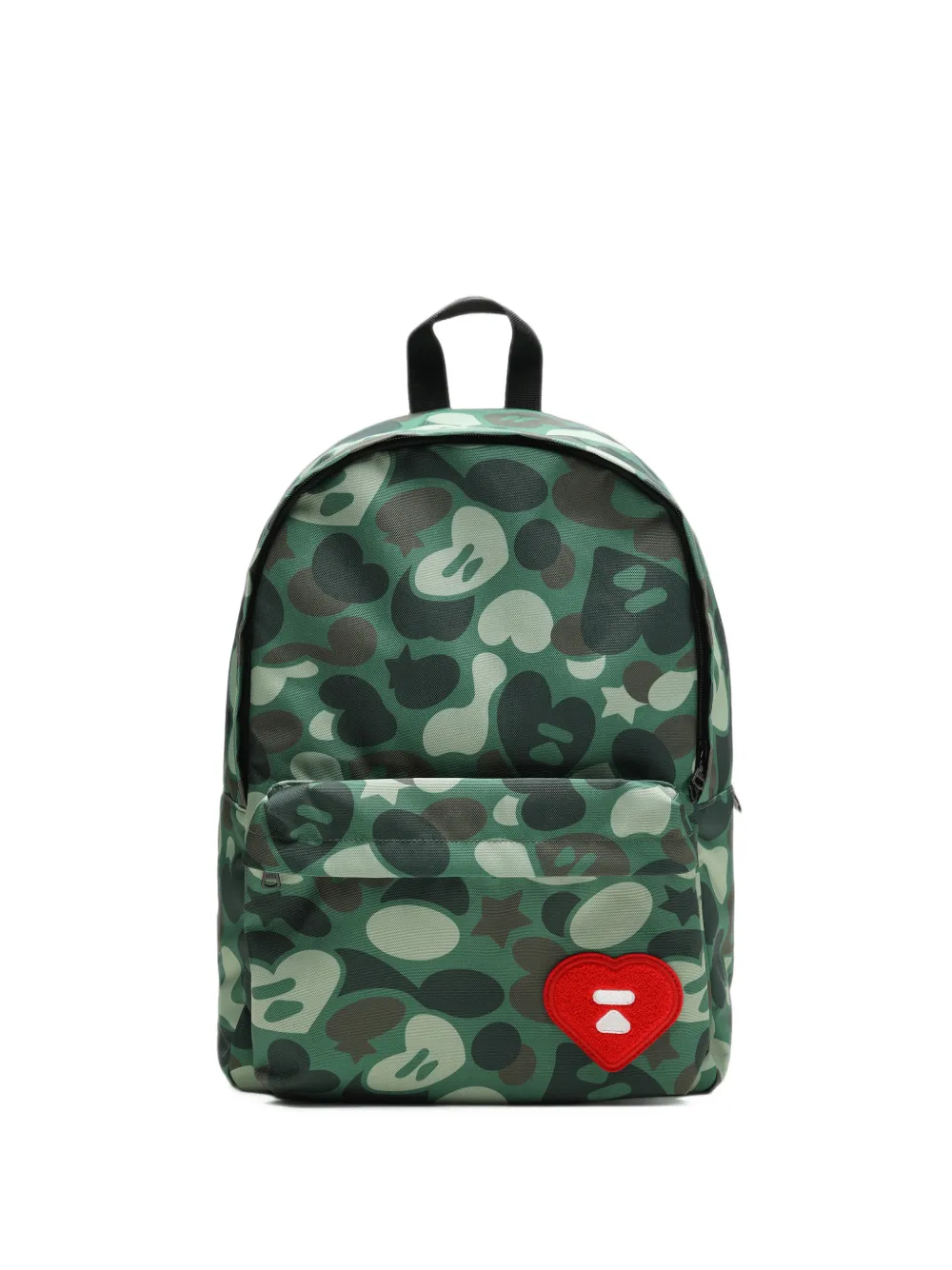 APEE™ by *A BATHING APE® camouflage-print heart-patch backpack - Verde
