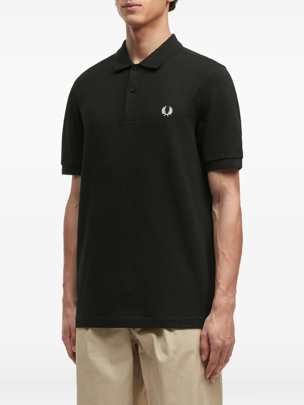 Fred Perry Poloshirt met borduurwerk Groen