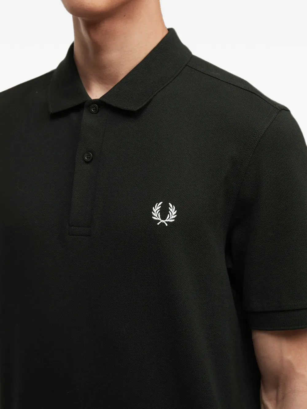 Fred Perry Poloshirt met borduurwerk Groen