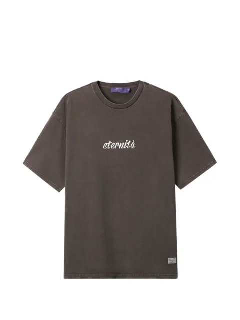 aftermaths playera con eslogan estampado