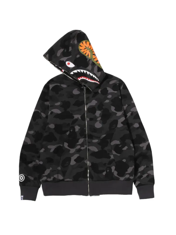 A BATHING APE® Shark リバーシブル パーカー | ブラック | FARFETCH JP