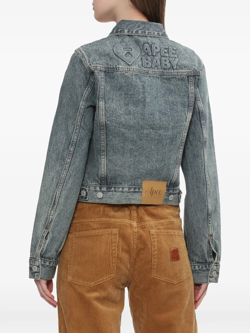 APEE™ by *A BATHING APE Denim jack Blauw