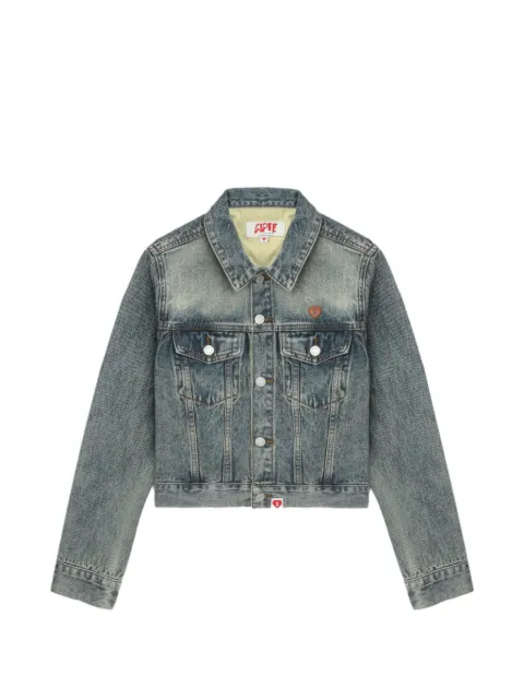 APEE™ by *A BATHING APE® logo-embossed denim jacket