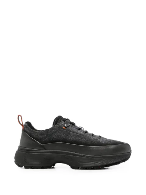 Santoni Bounce panelled sneakers