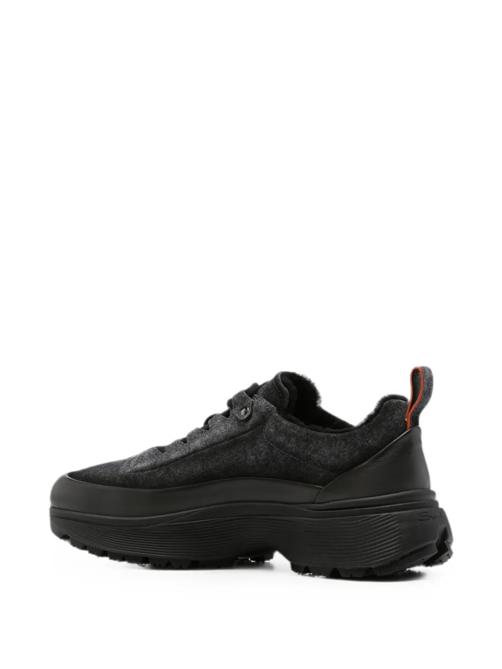Santoni Bounce panelled sneakers Grijs