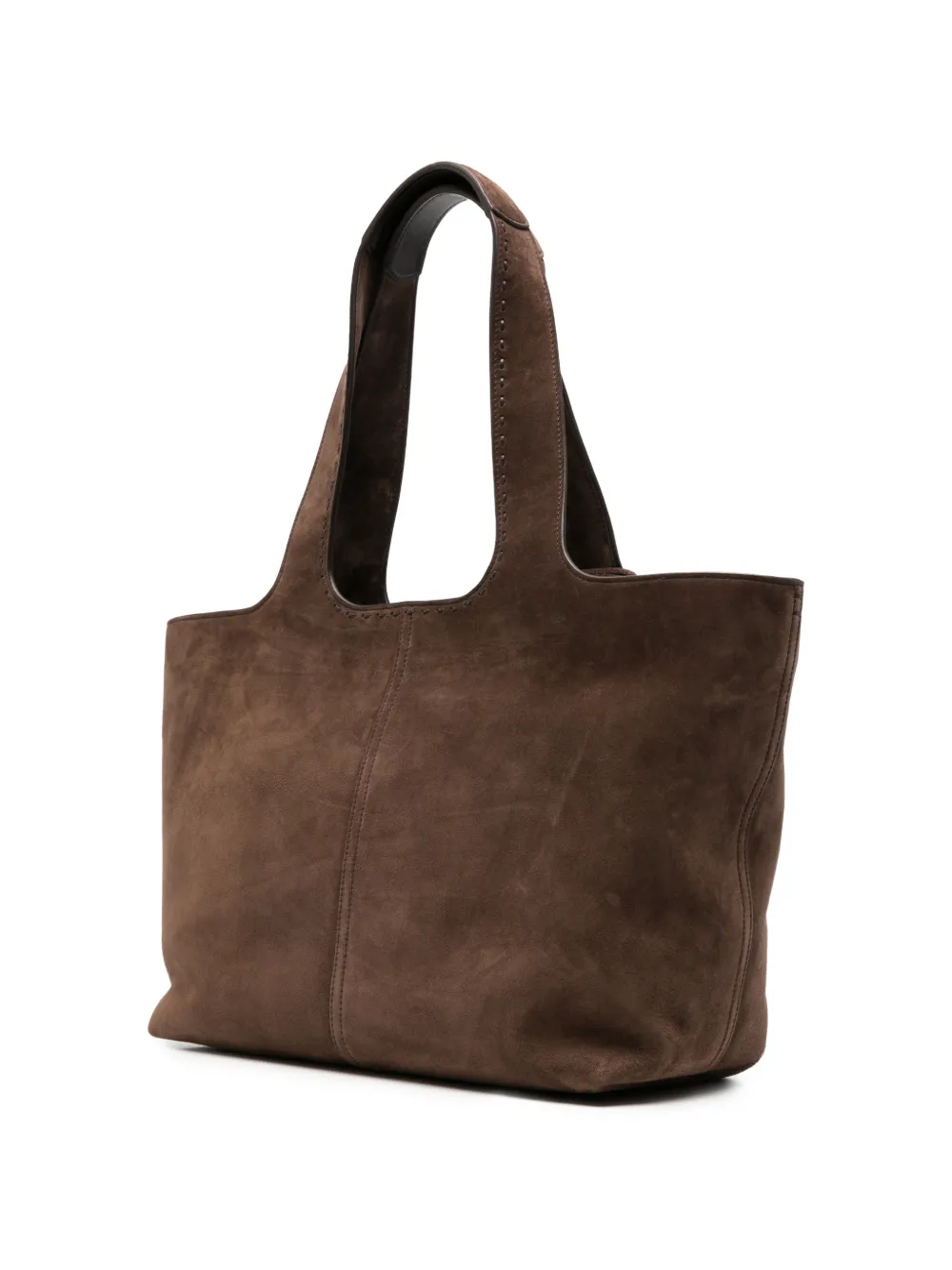 Santoni Suède shopper Bruin