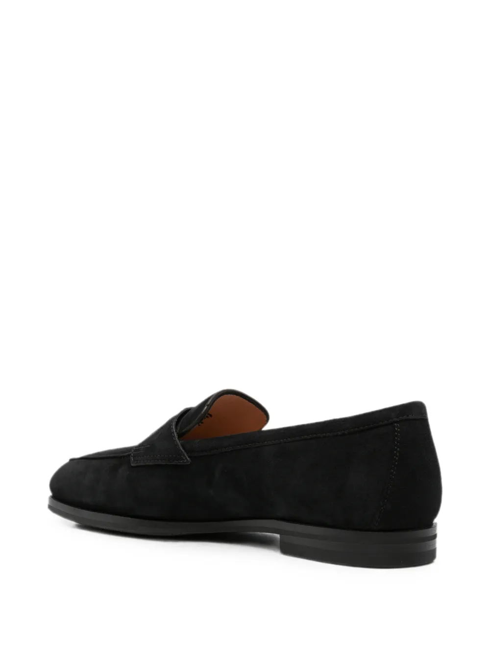 Santoni Carla suede loafers Zwart