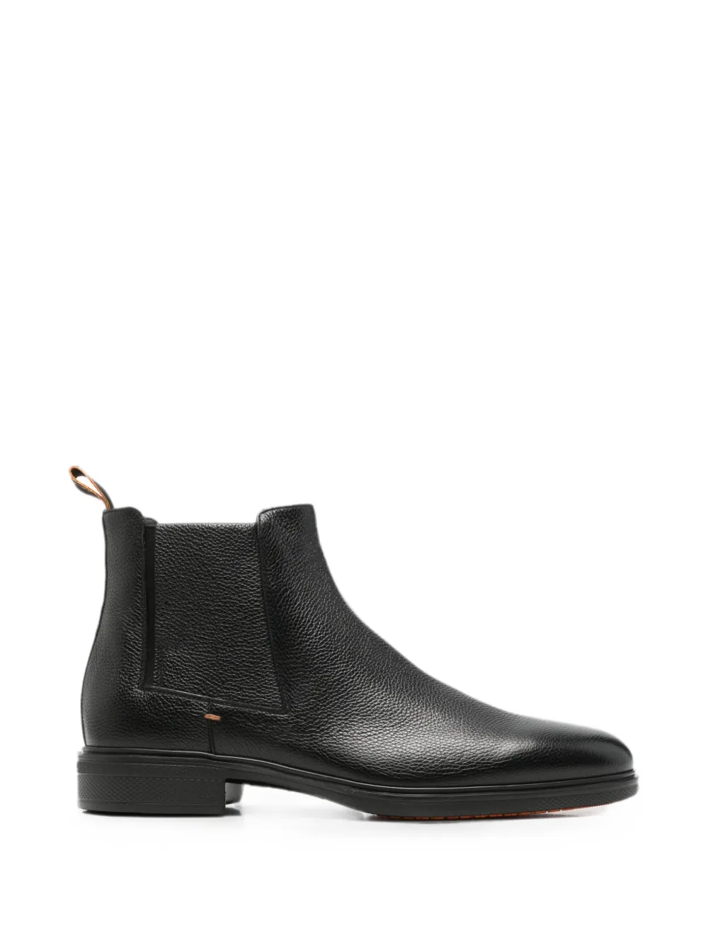 Santoni Easy grained leather Chelsea boots - Schwarz