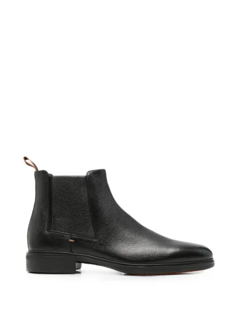 Santoni Easy grained leather Chelsea boots