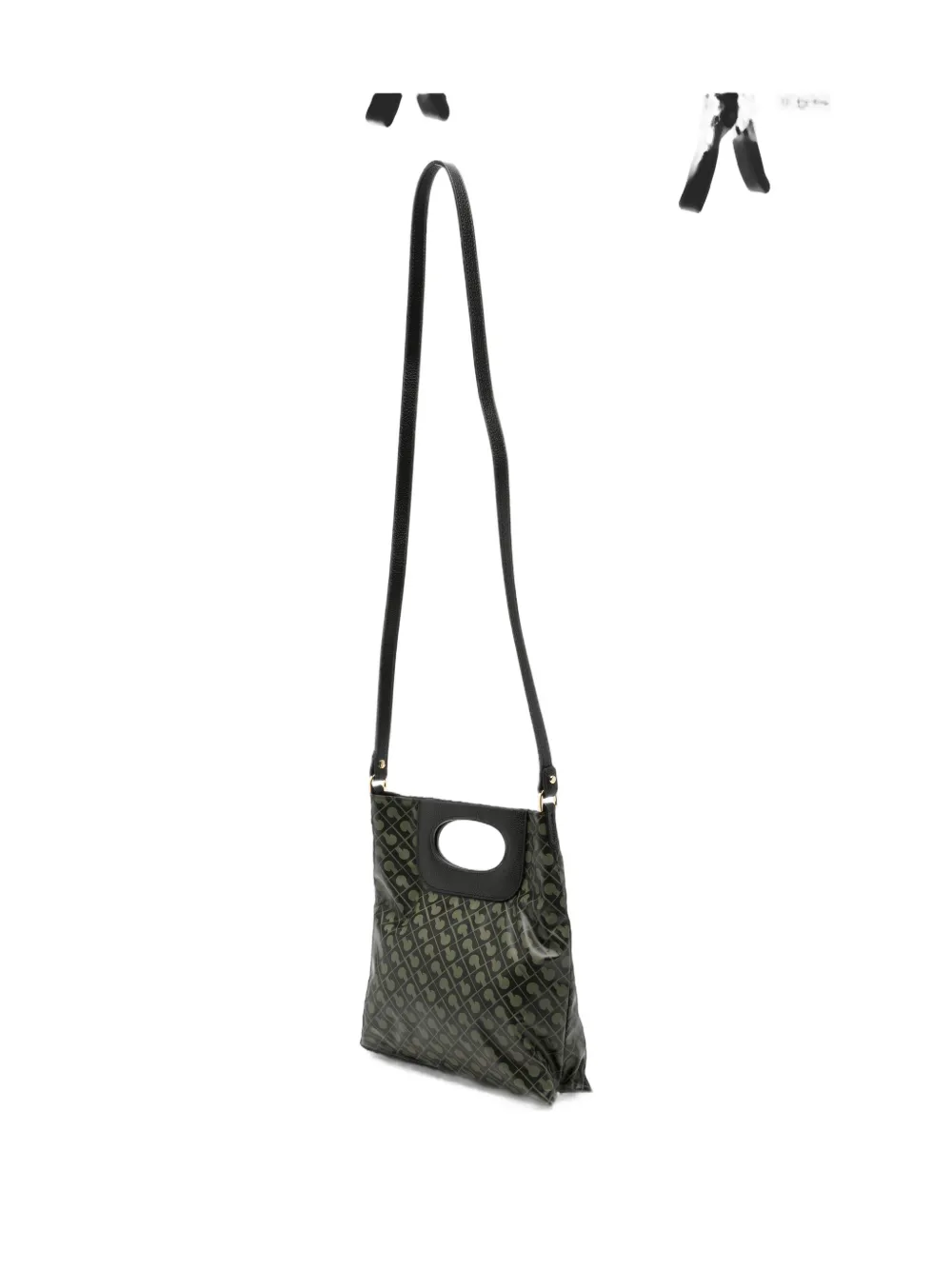 Gherardini Shopper met monogramprint Groen