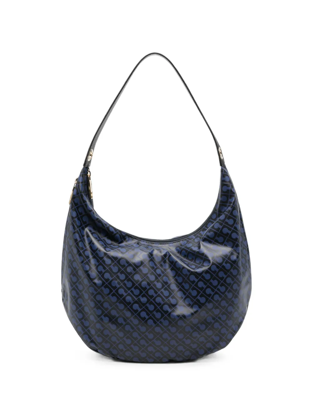 Gherardini logo-print shoulder bag - Nero