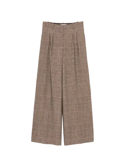 Circolo 1901 check-pattern pleated trousers