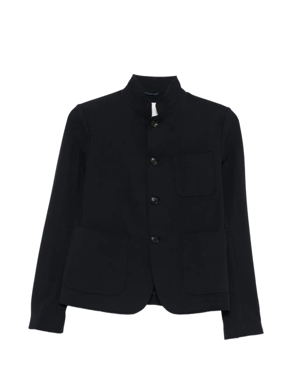 Circolo 1901 mandarin-collar patch-pocket jacket - Blu