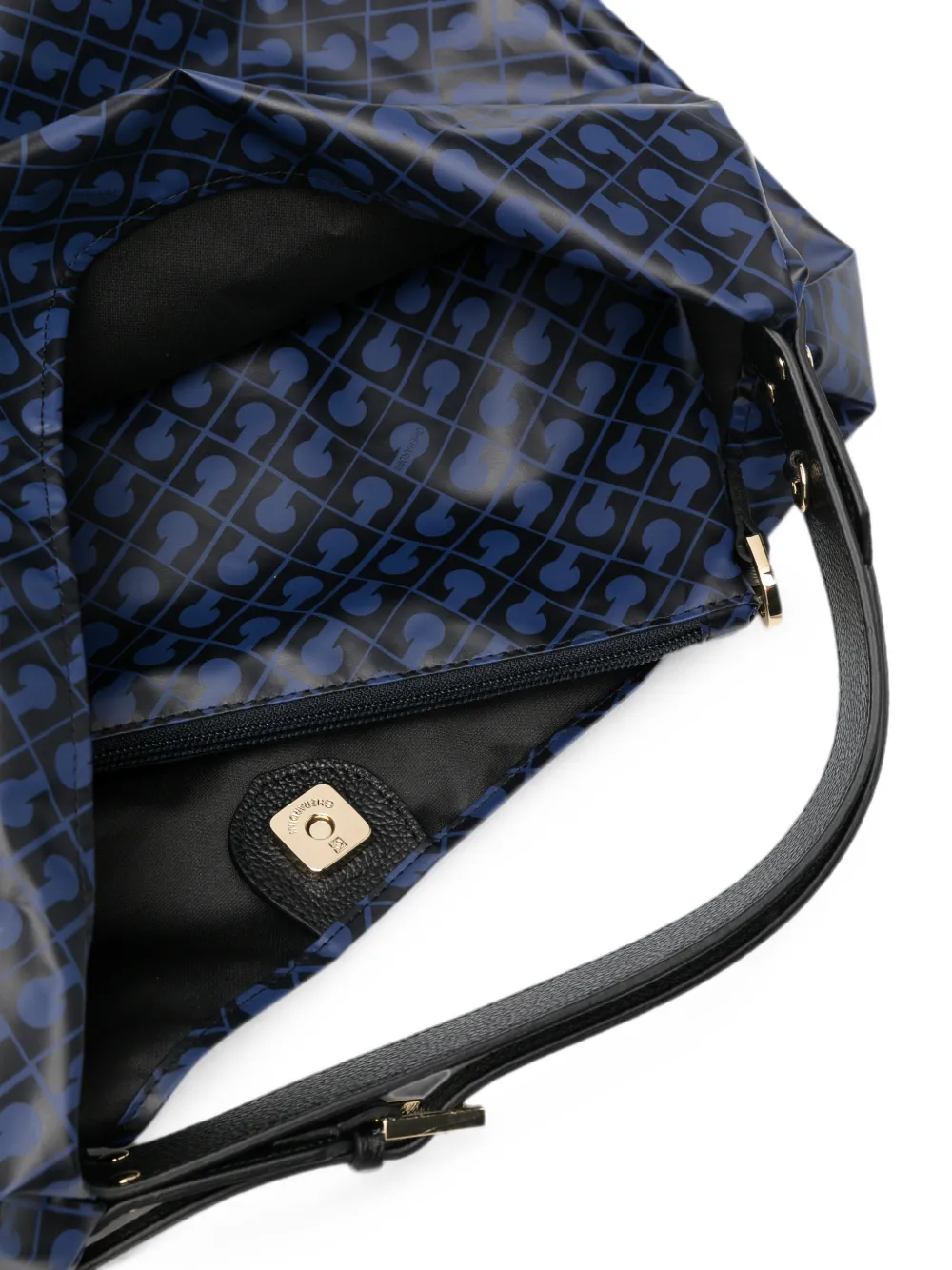Gherardini Shopper met monogramprint Zwart