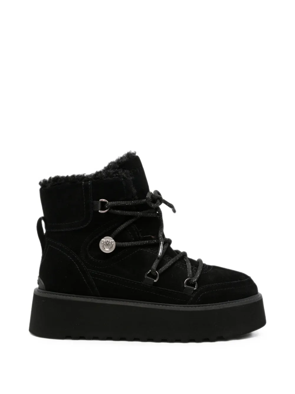 PINKO lace-up platform boots