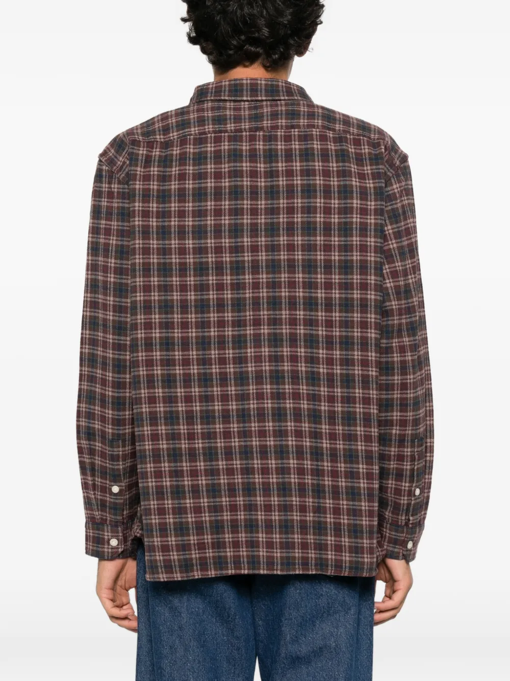 Levi's check-pattern flap-pocket shirt Rood
