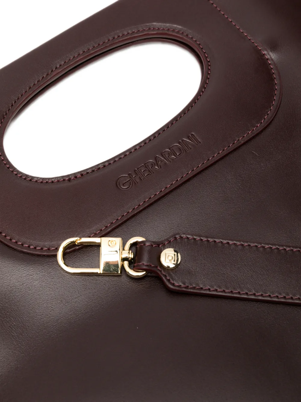 Gherardini Piattina leather tote bag Rood