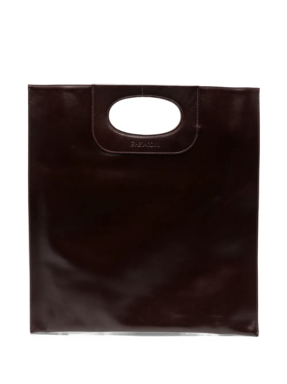 Gherardini Piattina leather tote bag Rood