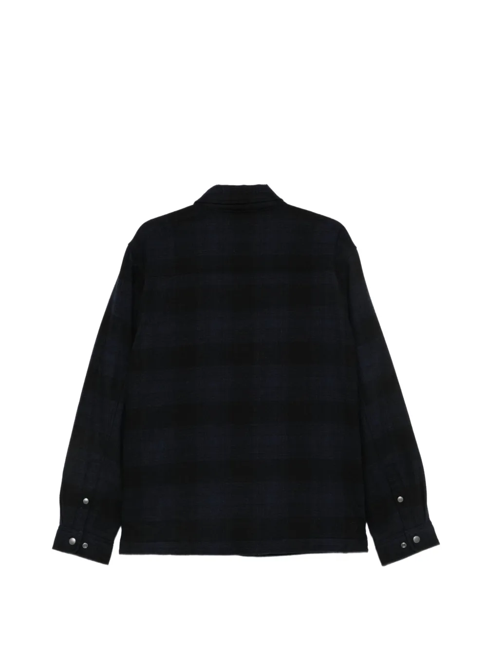Woolrich Alaskan geruit jack met knopen Zwart