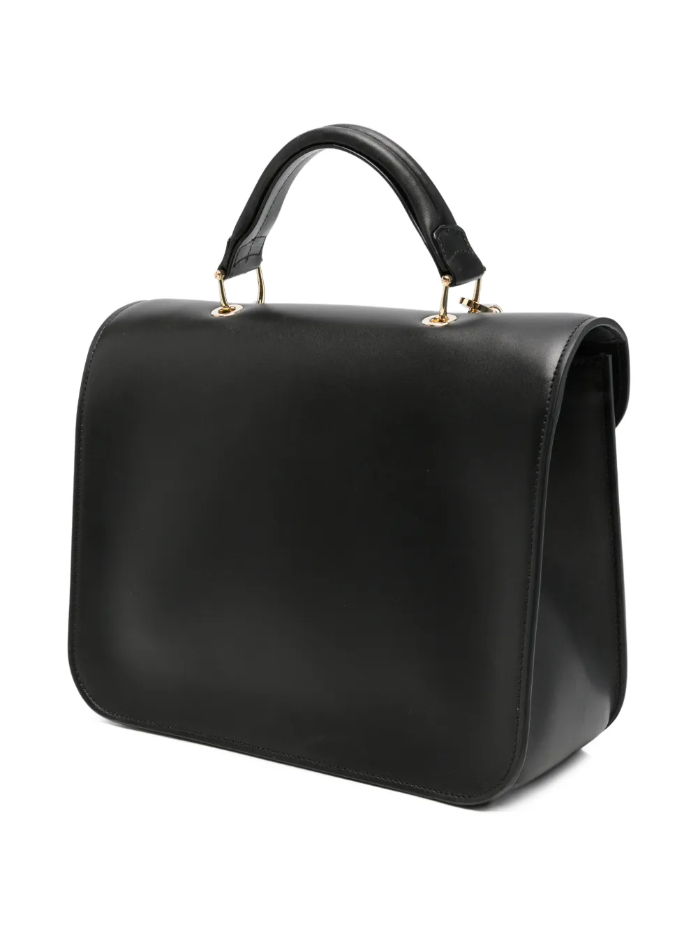 Gherardini Bellona leather tote bag Zwart