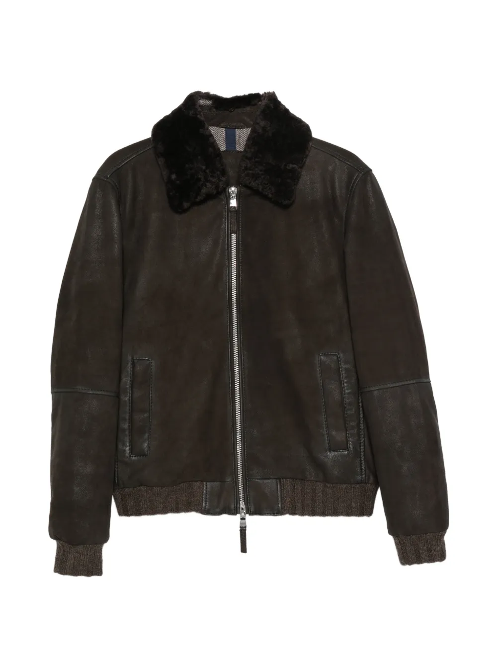 The Jackie Leathers zip-up jacket - Nero