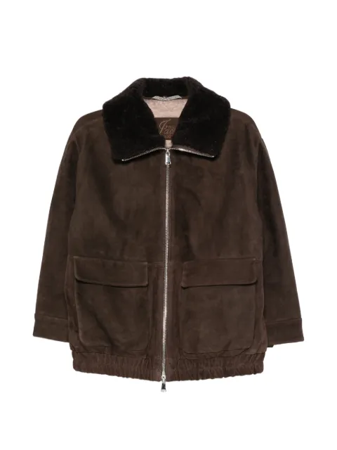 The Jackie Leathers chamarra Griselda de gamuza